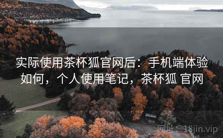 实际使用茶杯狐官网后：手机端体验如何，个人使用笔记，茶杯狐 官网