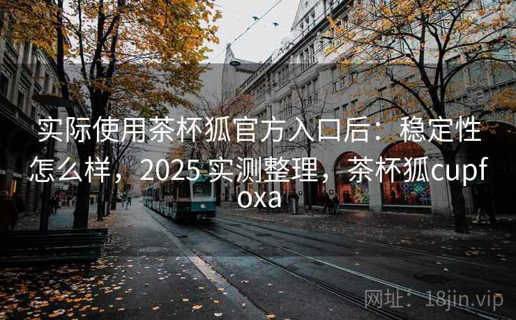 实际使用茶杯狐官方入口后：稳定性怎么样，2025 实测整理，茶杯狐cupfoxa